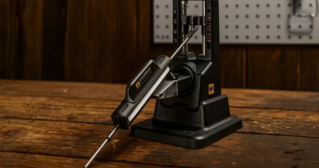 Paras puukon teroitin testi