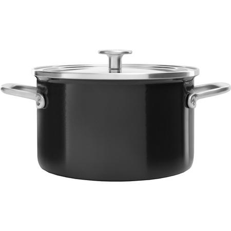 Cookware Collection -kattila, kannellinen, 20 cm, musta