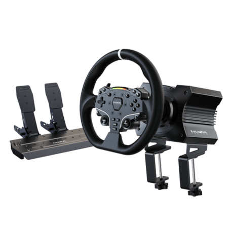 Moza Racing R5 Racing Bundle (r5 Base + Es Wheel) Musta