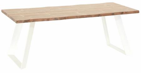 Triangel lankkupöytä 200x88 cm antiikkipetsattu/valkoinen