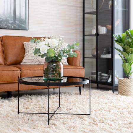 House Nordic Venezia sohvapöytä Ø70 cm musta