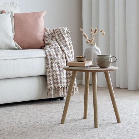 Fanni K Tempo apupöytä Ø 40 cm luonnonväri