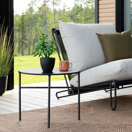 Envy pyöreä apupöytä Ø50 cm musta