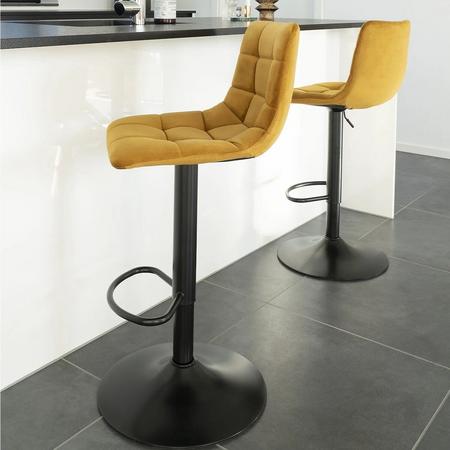 House Nordic Middelfart baarituoli keltainen HN1004