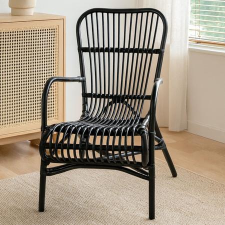 Gina rottinkituoli musta