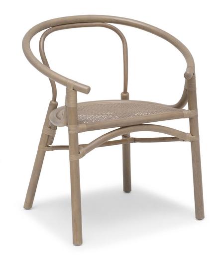 Hillerstorp Orresnäs rottinki nojatuoli vaaleanharmaa