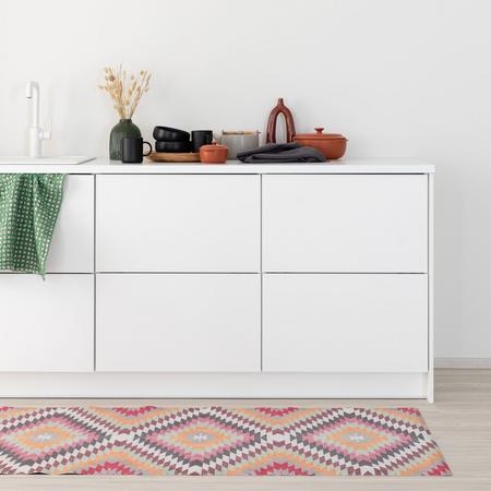 Hippi vinyylimatto 80x200 cm puna/oranssi