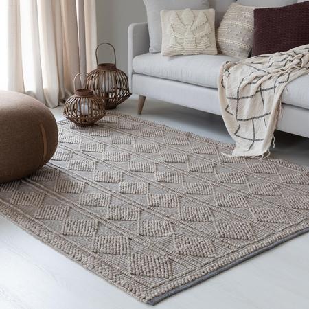 Fanni K Juuri villamatto 160x230 cm beige/harmaa