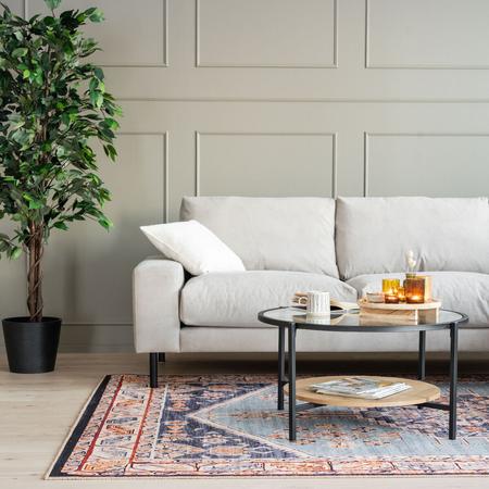 Jaipur matto 155-160x230 cm sininen