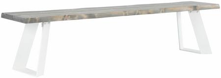 Triangel lankkupenkki 200x38 savunharmaa/valkoinen