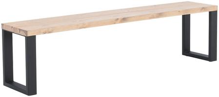 Ruska terassipenkki 35x176 cm antiikkipetsattu harjattu ja lakattu mänty/musta m