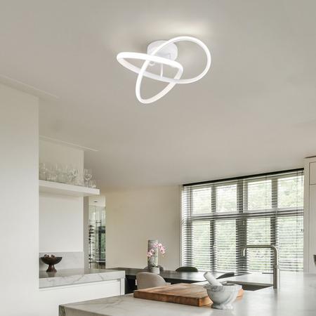 Trio Meo LED katto-/seinävalaisin mattavalkoinen 4000K