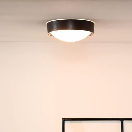 Lucide Lex kattoplafondi Ø25 cm musta