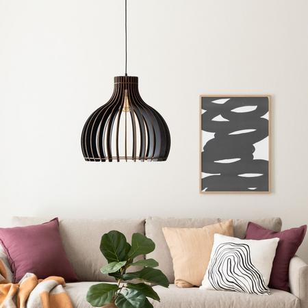 Kaarre riippuvalaisin 43 cm musta