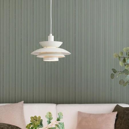 Kastanja riippuvalaisin 30 cm vaalea beige-valkoinen