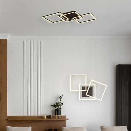 Trio Trail LED katto-/seinävalaisin 3-osainen mattamusta