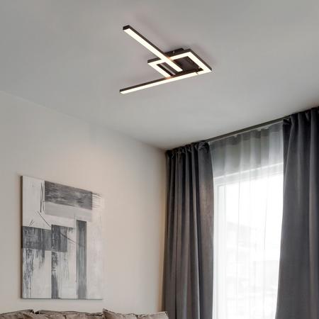 Trio Viale LED katto-/seinävalaisin mattamusta 3000K