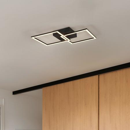 Trio Trail LED katto-/seinävalaisin 2-osainen mattamusta