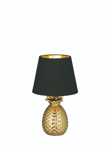 Trio Pineapple pöytävalaisin 35 cm kulta/musta