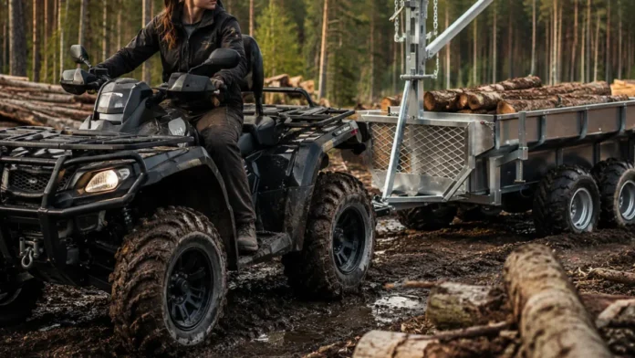 Mönkijän käyttö metsätöissä