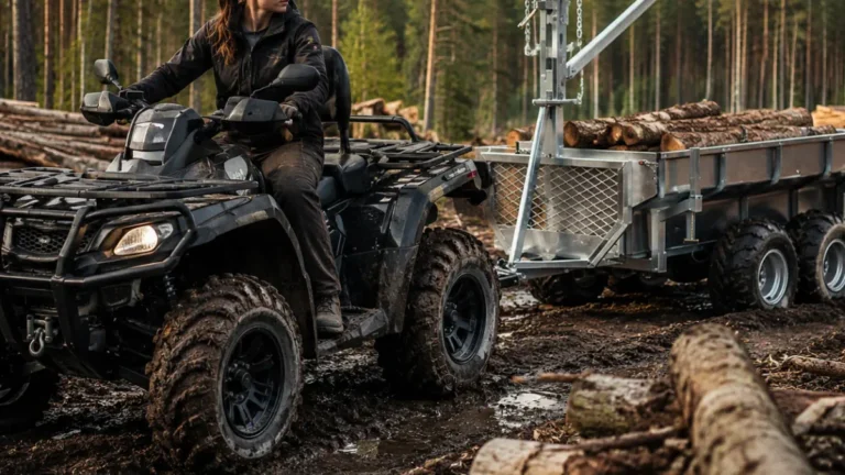 Mönkijän käyttö metsätöissä