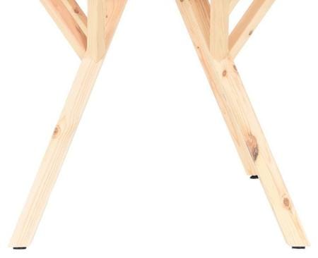Lana pöydän jalat puuvalmis