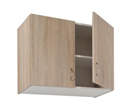 Yksi 80 x 60 Sonoma Oak seinään ripustettava keittiökaappi