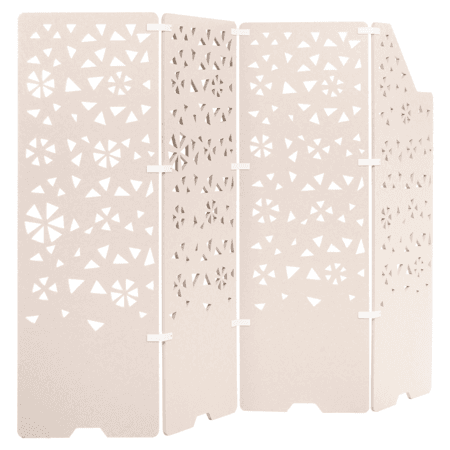 Tilanjakaja 4 paneelia STARRY Vaaleanbeige 240 cm 180 cm