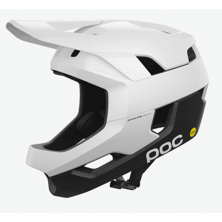 POC Otocon Race MIPS Full Face pyöräilykypärä - Hydrogen White / Uranium Black Matt - S (51-54cm)