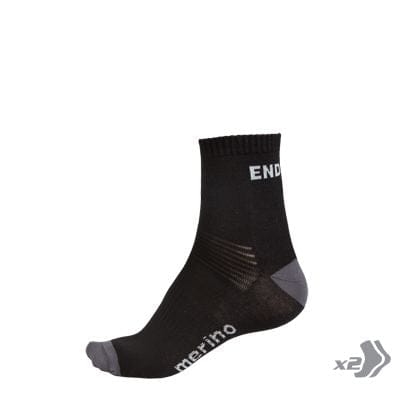 Endura BaaBaa Merino Sock (Twin pack) - S-M