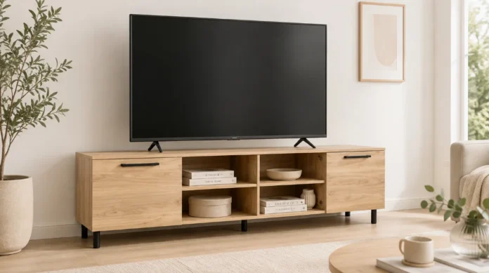 Solo tv-taso 220 cm kahdella ovella hunaja tammi arvostelu