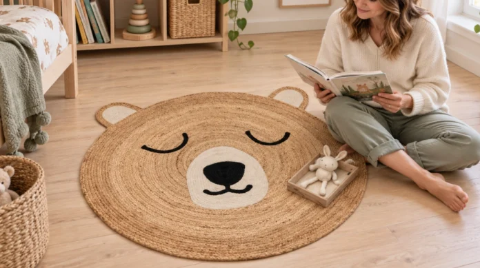 4Living Buddy pyöreä matto Ø120 cm luonnonväri arvostelu