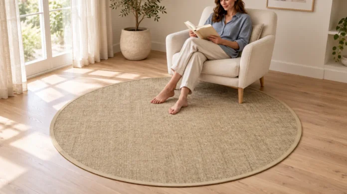 Narma Livos sisalmatto beige pyöreä 160 cm arvostelu