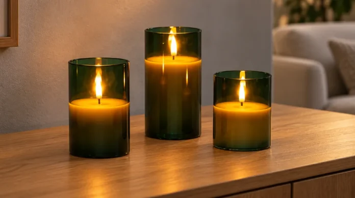 finnlumor-milton-3d-led-lasikynttilat-3kpl-vihrea-arvostelu Finnlumor Milton 3D LED lasikynttilät 3 kpl vihreä arvostelu