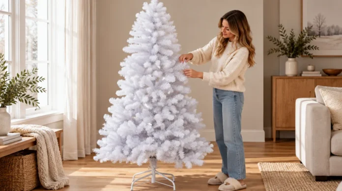 Winteria Luxus joulukuusi valkoinen 180 cm arvostelu